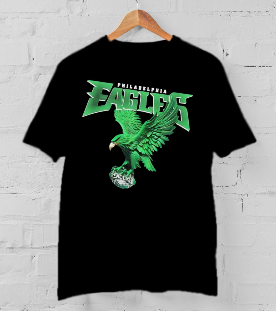 Philadelphia Eagles Green Soaring Eagle T-Shirt