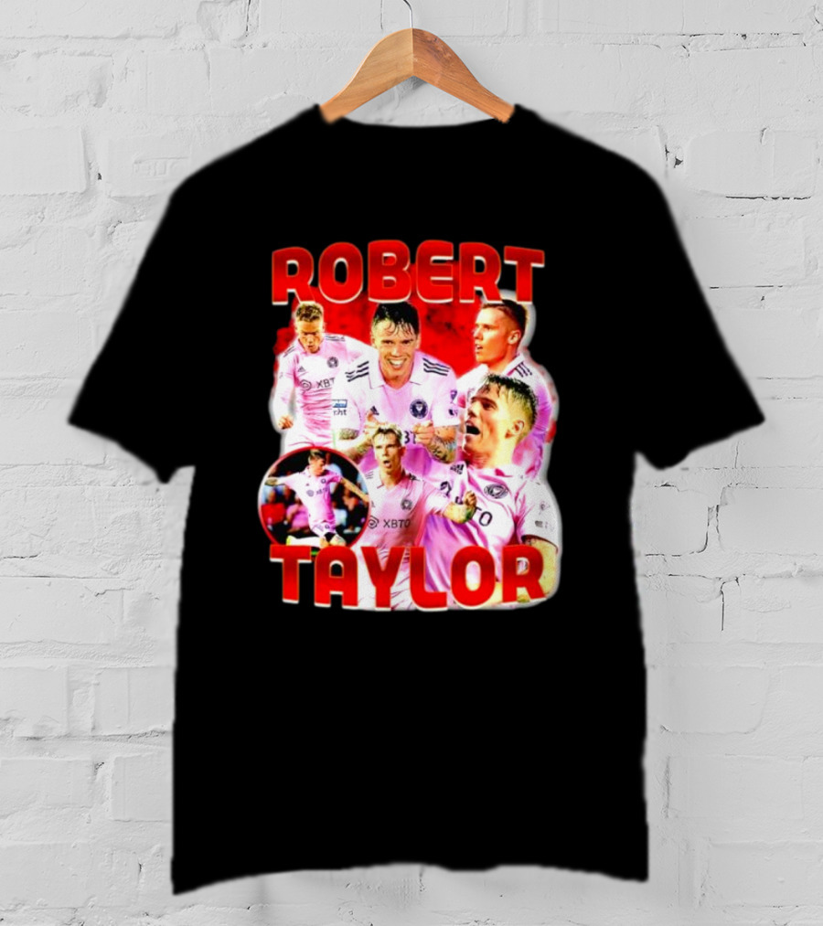 Robert Taylor Inter Miami CF Bootleg Style Collage T-Shirt