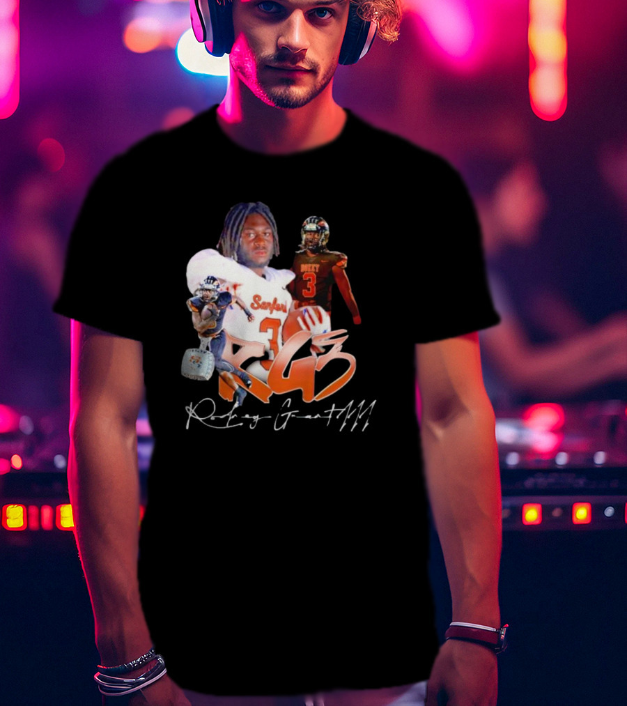 Rockey Grant RG3 Sanford Heavy 3 Football T-Shirt