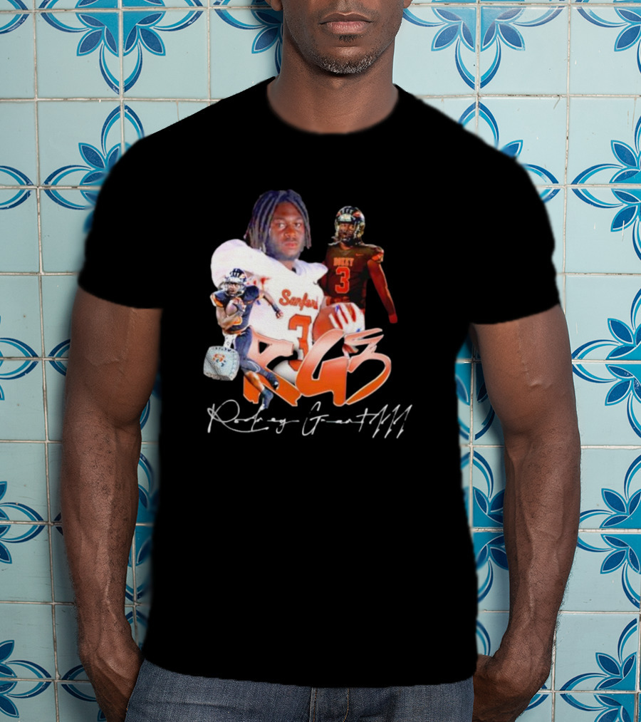 Rockey Grant RG3 Sanford Heavy 3 Football T-Shirt