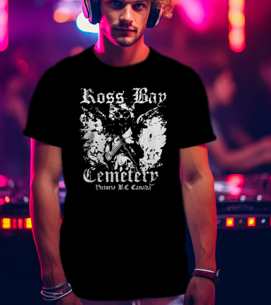 Ross Bay Cemetery Victoria BC Canada Vintage Gothic Skull T-Shirt