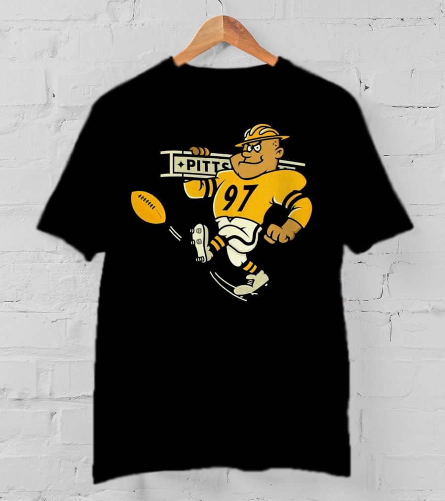 Steely McBeam Pittsburgh Steelers 97 PITT Caricature T-Shirt
