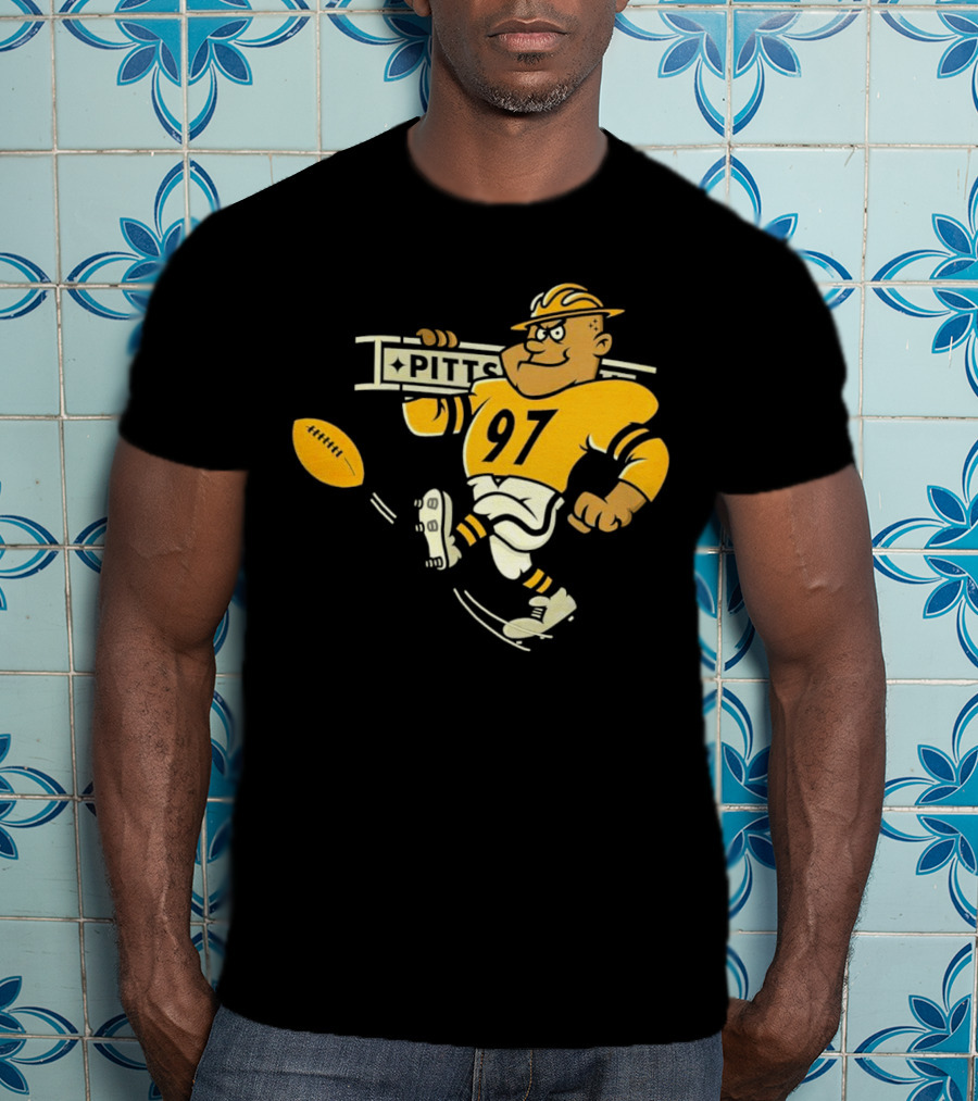 Steely McBeam Pittsburgh Steelers 97 PITT Caricature T-Shirt