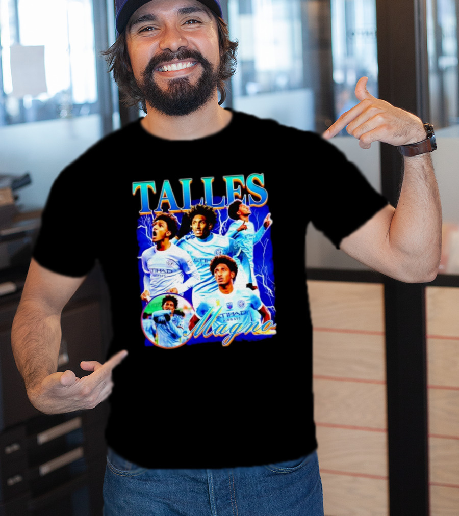 Talles Magno Etihad Airways Lightning Soccer Montage T-Shirt