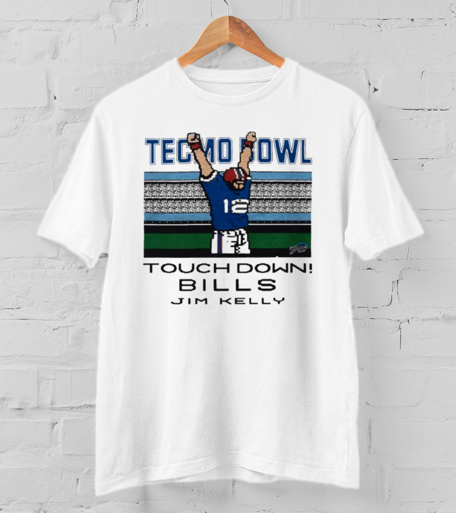 Tecmo Bowl Touch Down Bills Jim Kelly T-Shirt