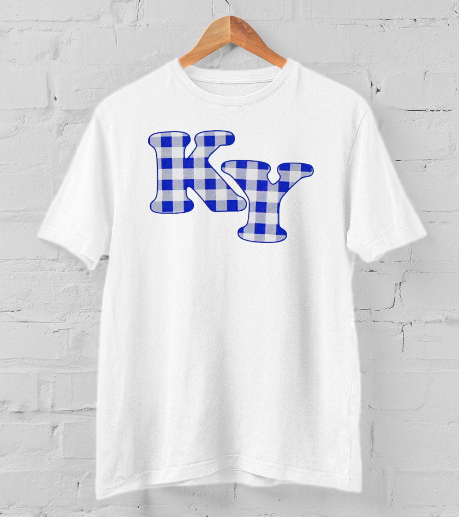 KY Blue Buffalo Plaid Pattern Kentucky T-Shirt