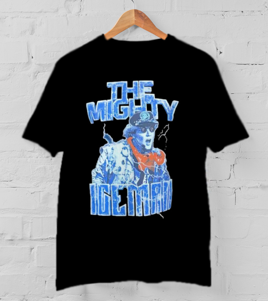 The Mighty Ice Man Electrifying Blue Lightning T-Shirt