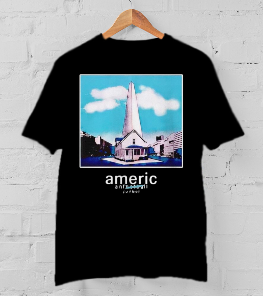Americ Anfootball Futbol House And Obelisk Cityscape T-Shirt