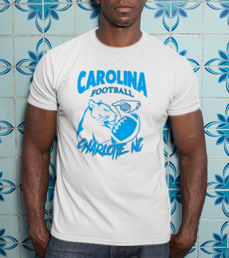 Carolina Football Since 1995 Charlotte NC Panther T-Shirt