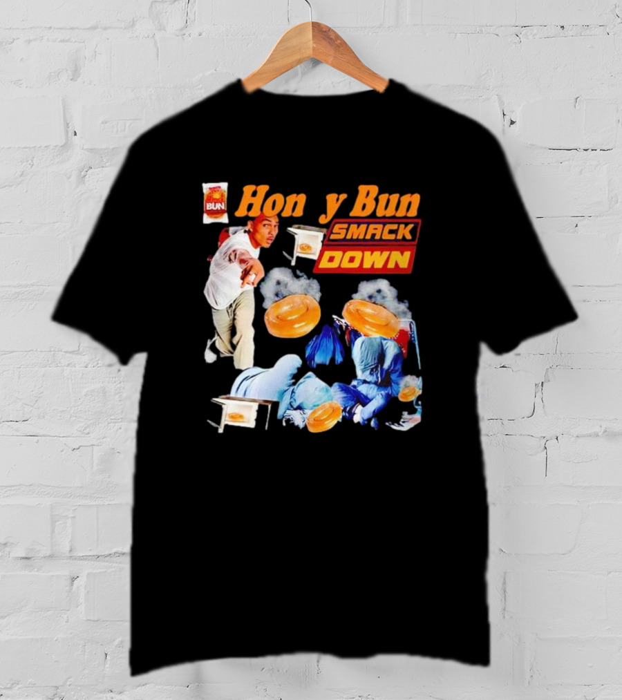 Honey Bun Smackdown Action Scene With Fighting Moves And Buns T-Shirt