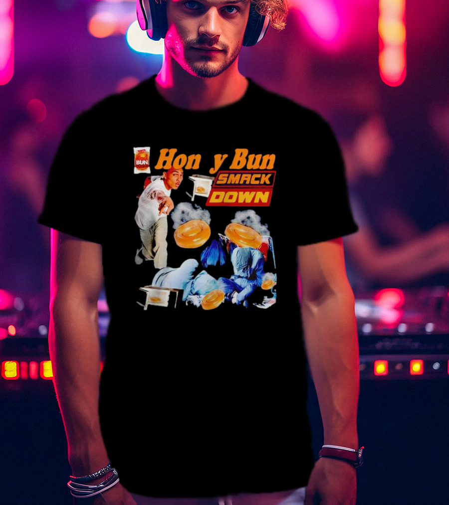 Honey Bun Smackdown Action Scene With Fighting Moves And Buns T-Shirt
