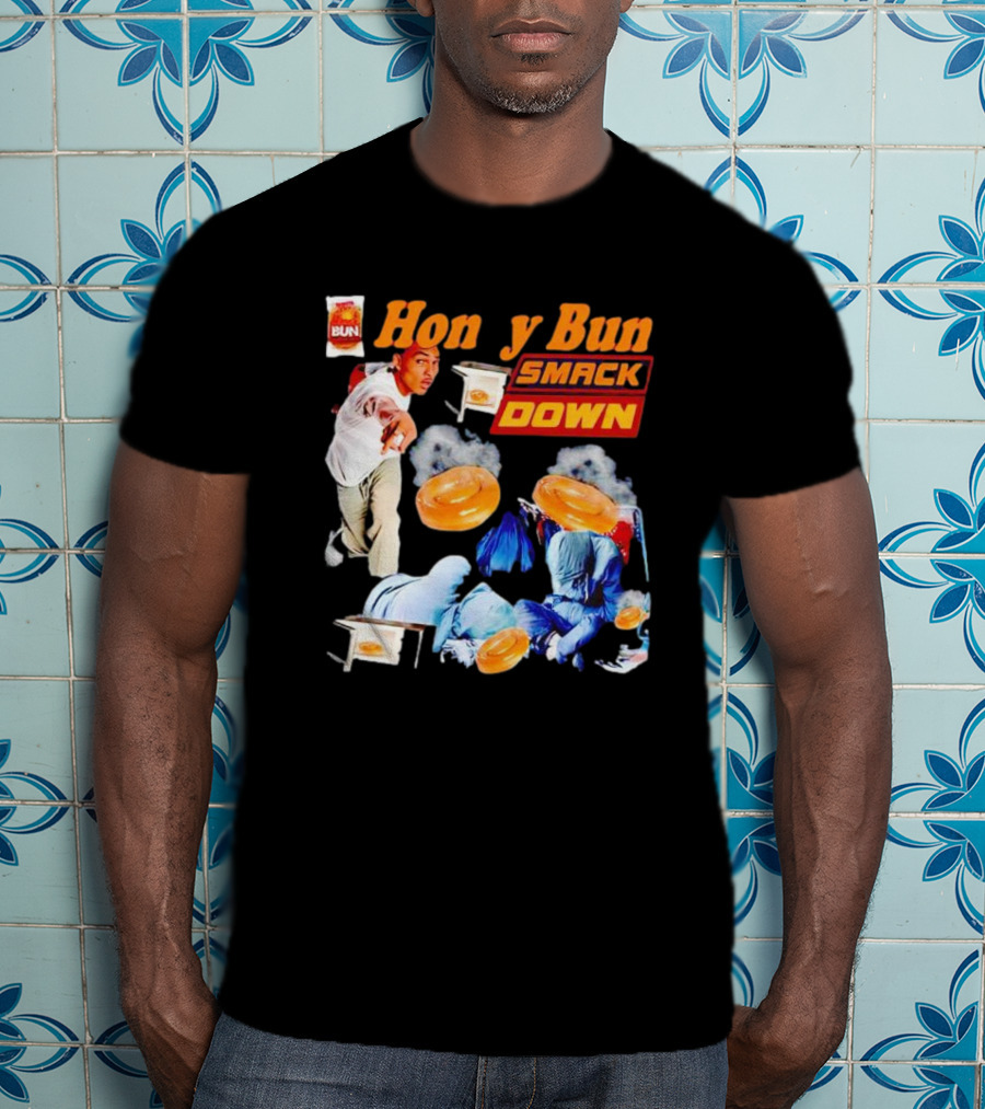 Honey Bun Smackdown Action Scene With Fighting Moves And Buns T-Shirt