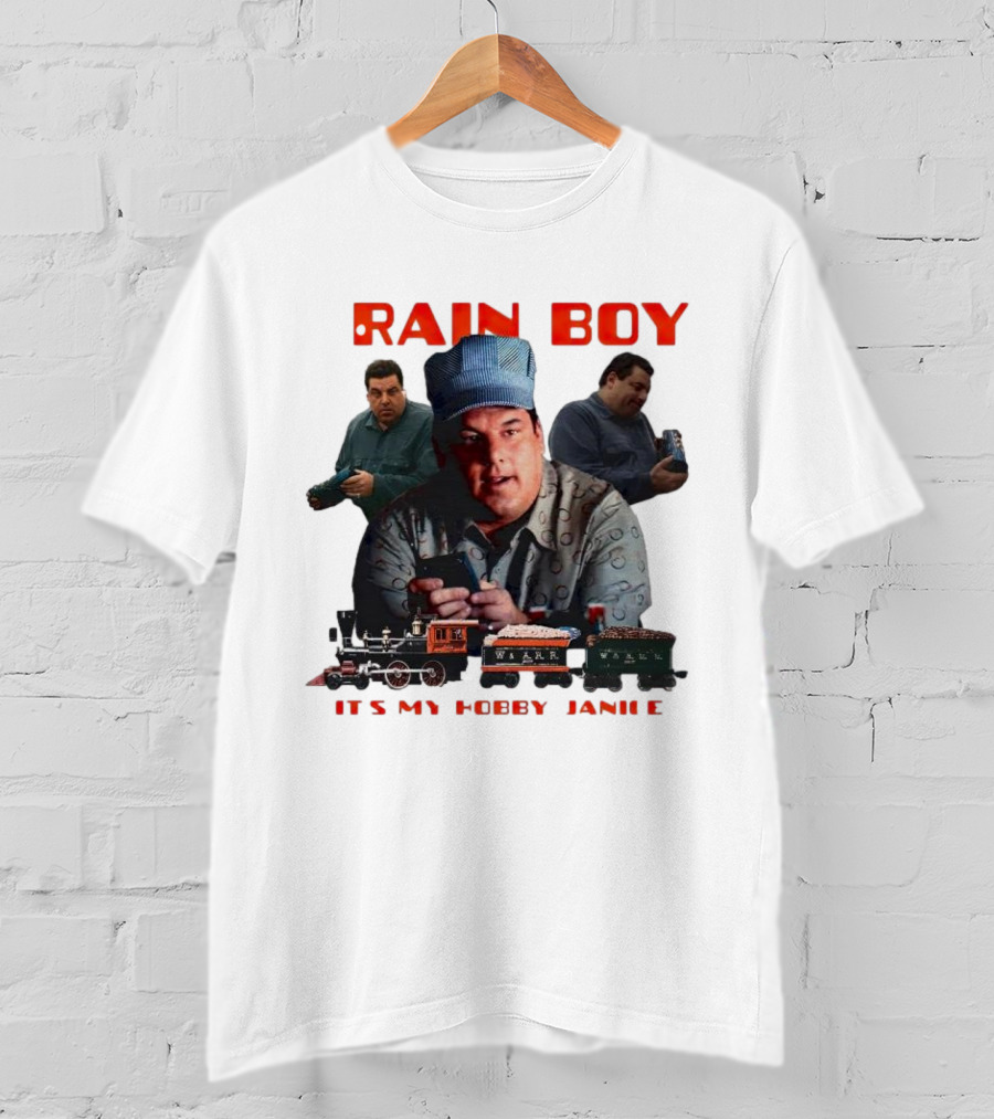Tony Soprano Train Boy It's My Hobby Janice T-Shirt
