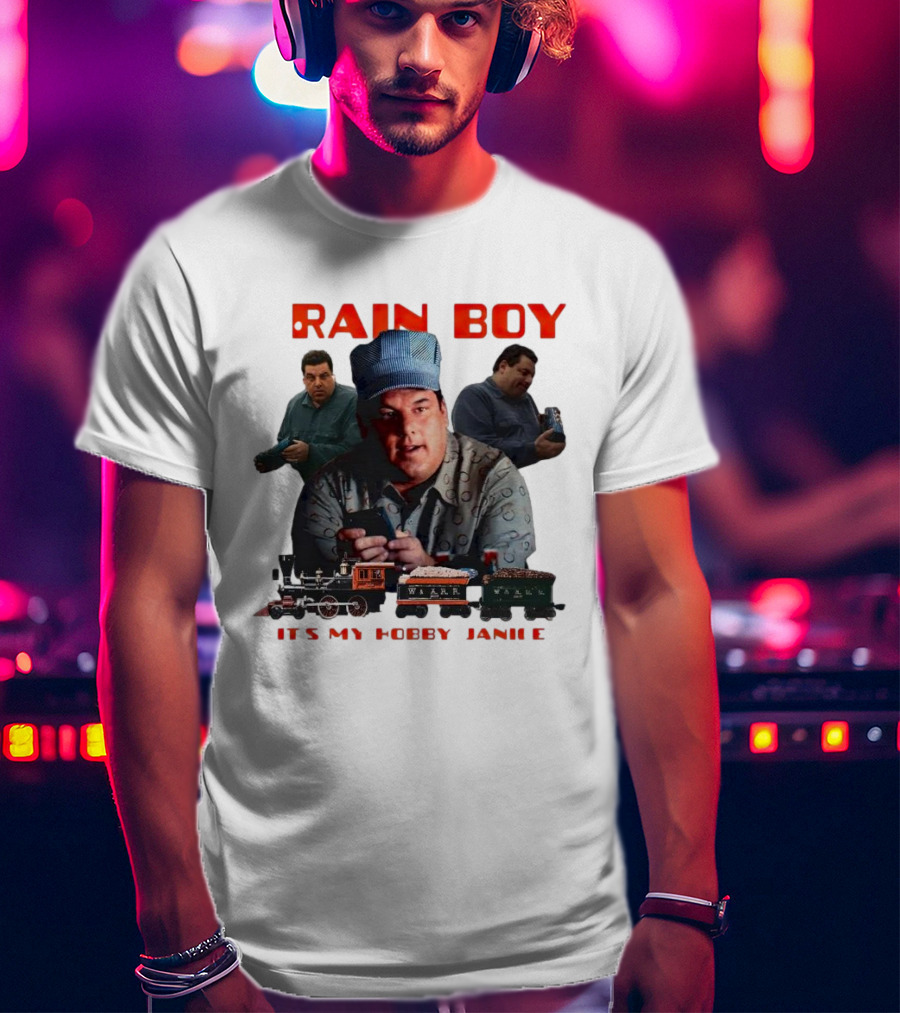 Tony Soprano Train Boy It's My Hobby Janice T-Shirt
