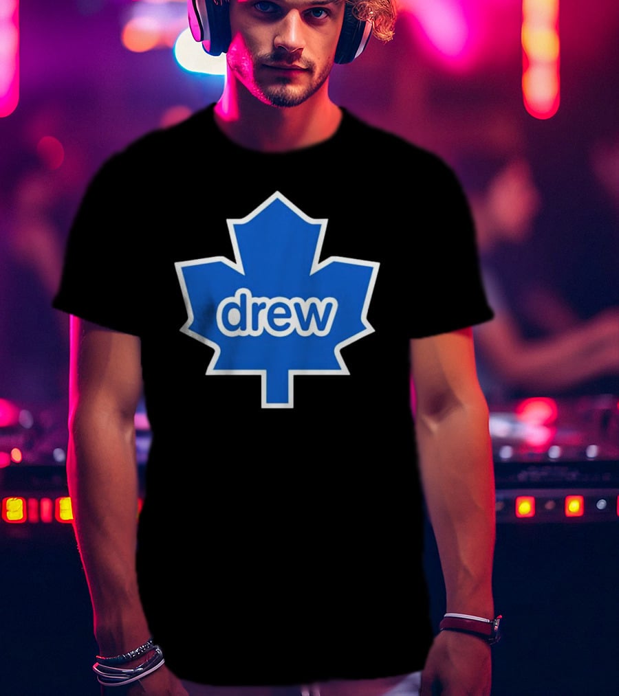 Toronto Maple Leaf Drew Logo Blue Leaf T-Shirt
