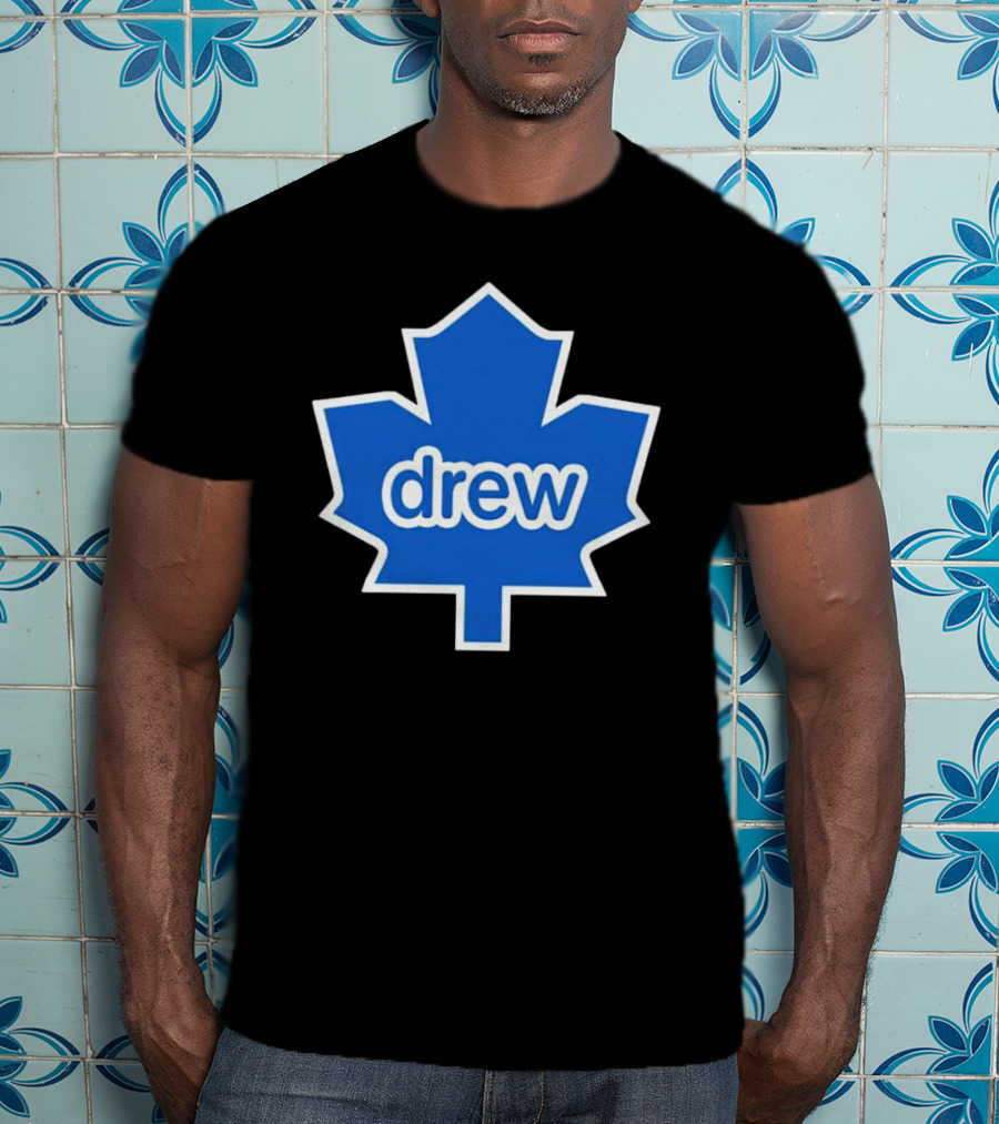 Toronto Maple Leaf Drew Logo Blue Leaf T-Shirt