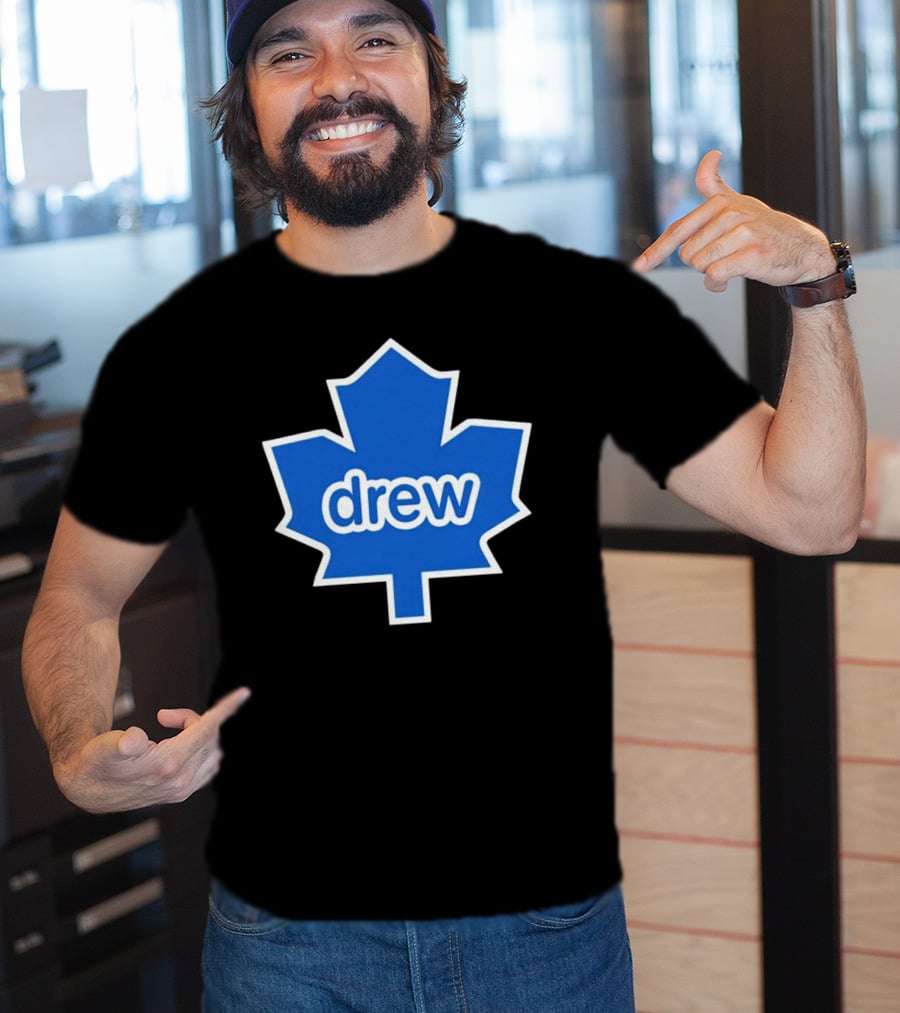 Toronto Maple Leaf Drew Logo Blue Leaf T-Shirt