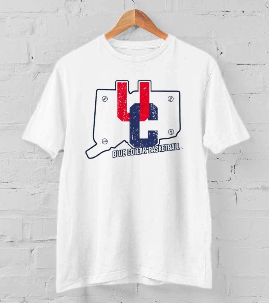 UC Blue Collar Basketball Connecticut T-Shirt