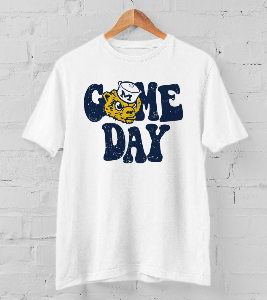University Of Michigan Game Day Vintage Wolverine T-Shirt