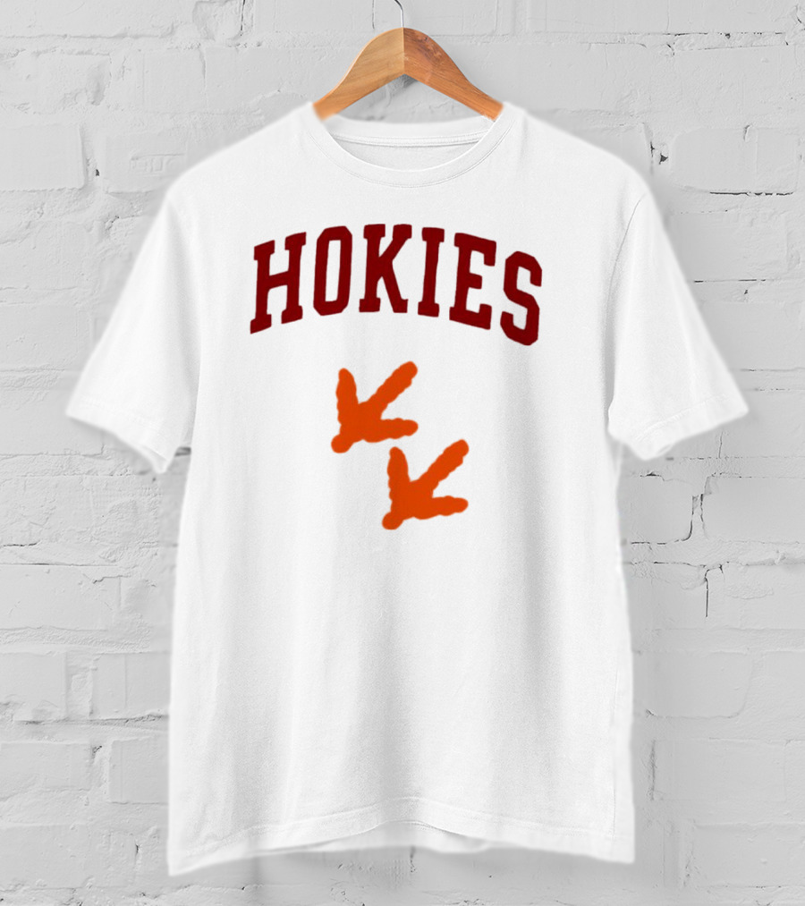 Hokies With Orange Footprints T-Shirt