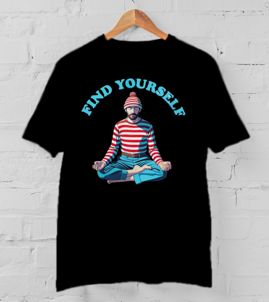 Find Yourself Where’s Waldo Meditation Concept T-Shirt