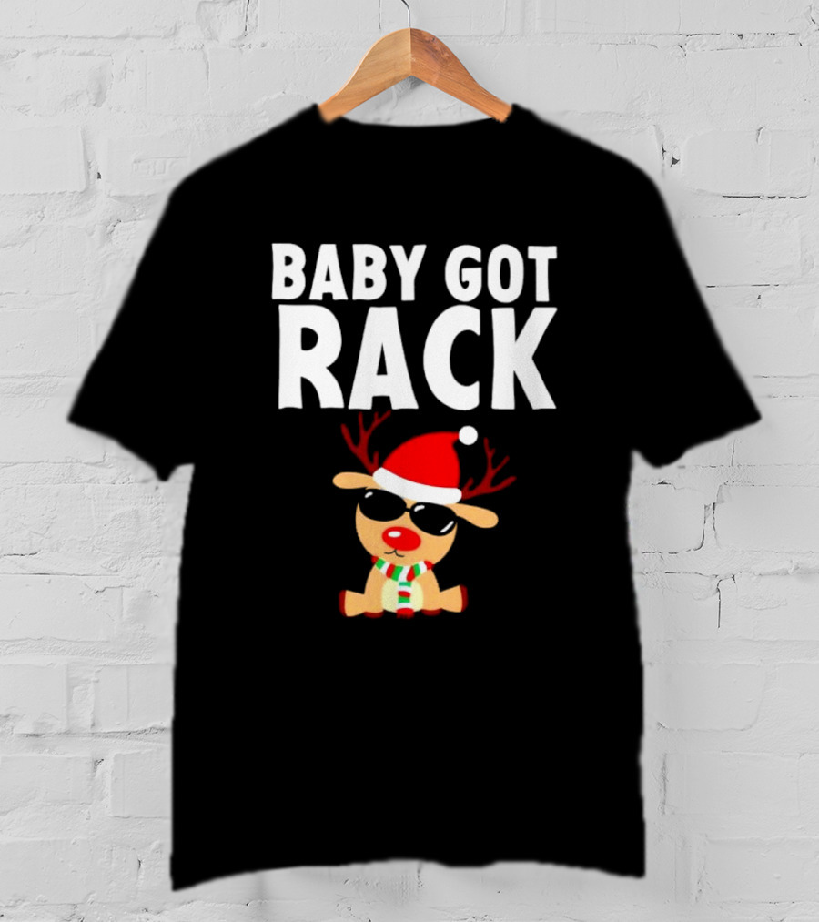 Baby Got Rack Reindeer Christmas T-Shirt