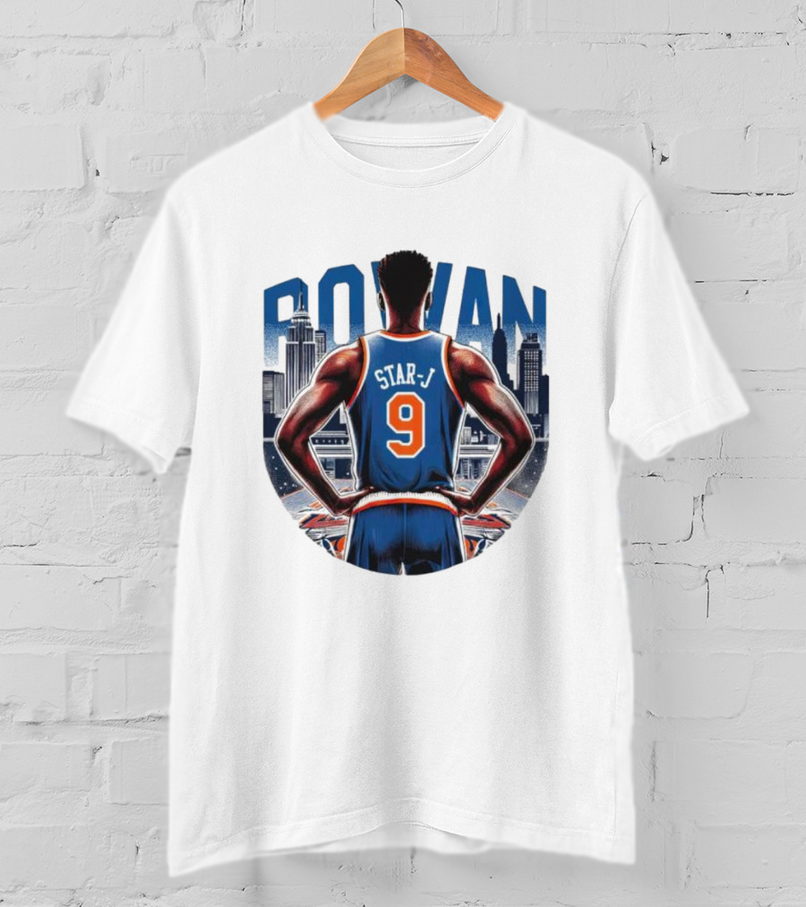 Rowan Star J 9 Basketball Urban Skyline T-Shirt