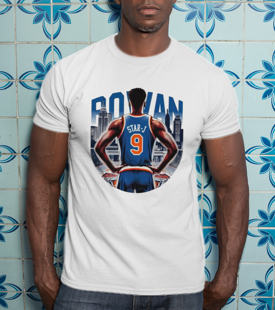 Rowan Star J 9 Basketball Urban Skyline T-Shirt