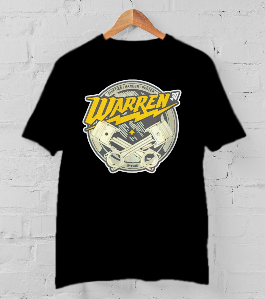 Shiftier Harder Faster Warren 30 Racing Engine Pistons T-Shirt