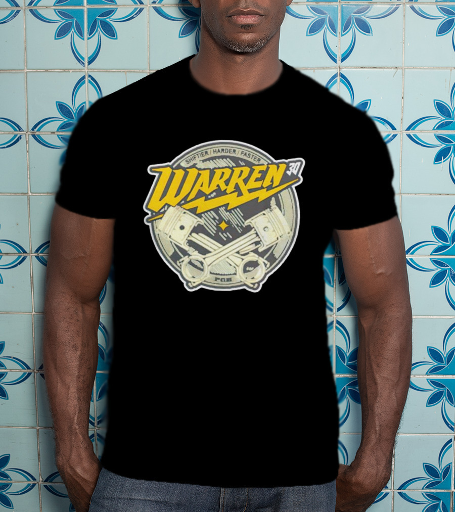 Shiftier Harder Faster Warren 30 Racing Engine Pistons T-Shirt
