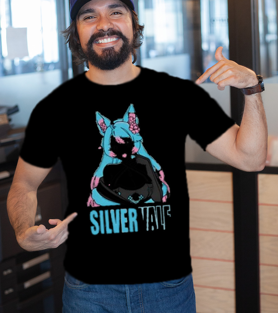 Silvervale Pastel Pop Anime Cat Ear Character T-Shirt