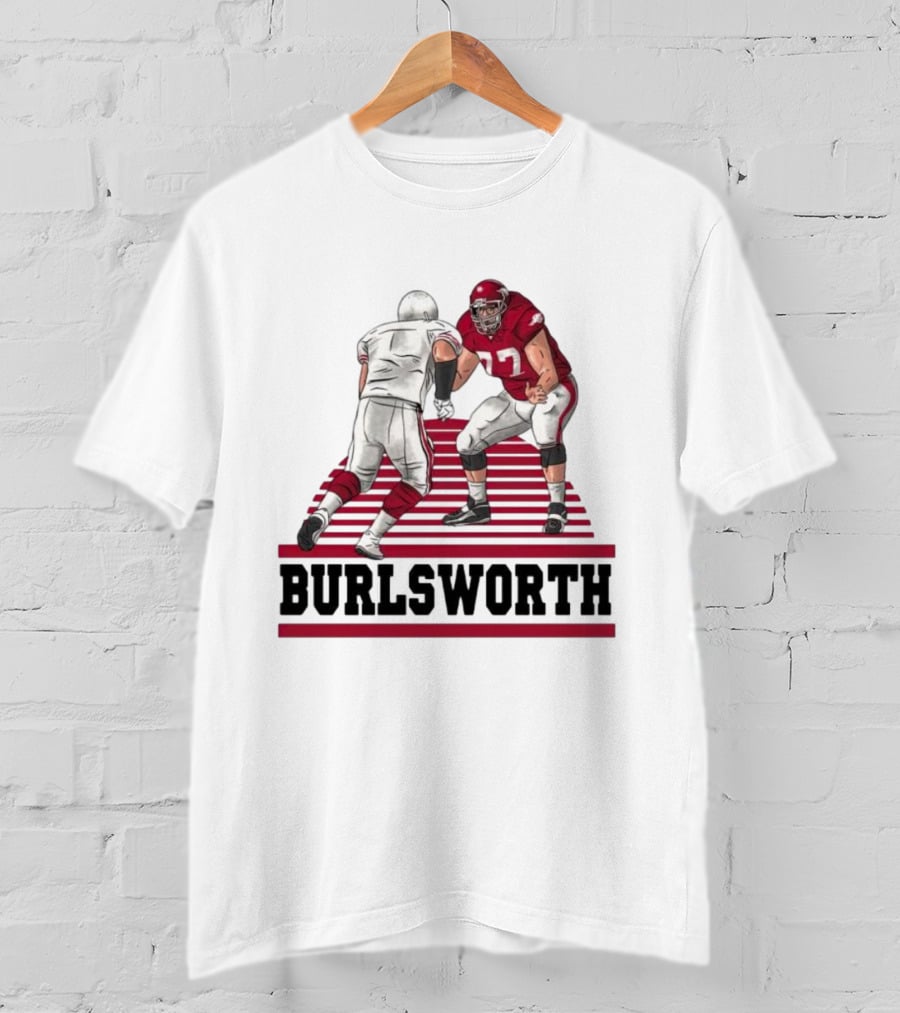 Burlsworth Number 77 Football Player In Action Against Opponent T-Shirt