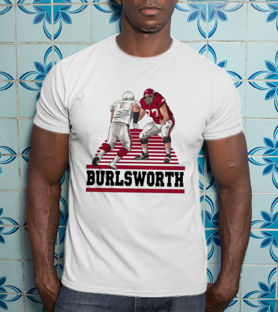 Burlsworth Number 77 Football Player In Action Against Opponent T-Shirt