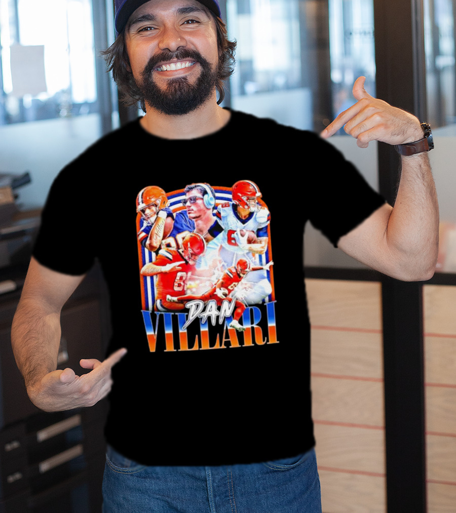 Dan Villari Vintage Football Montage T-Shirt