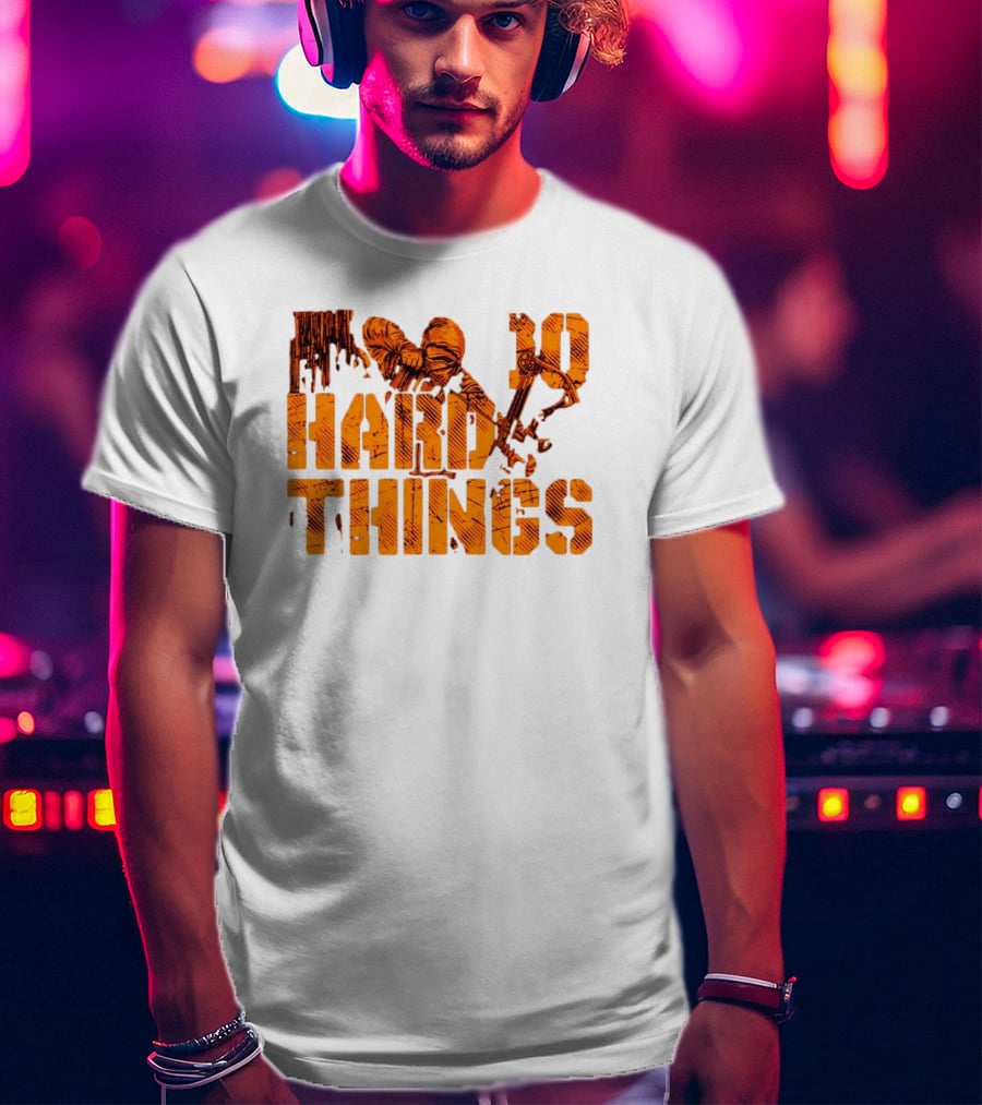 Do Hard Things Archery Bow And Arrow Drawing T-Shirt