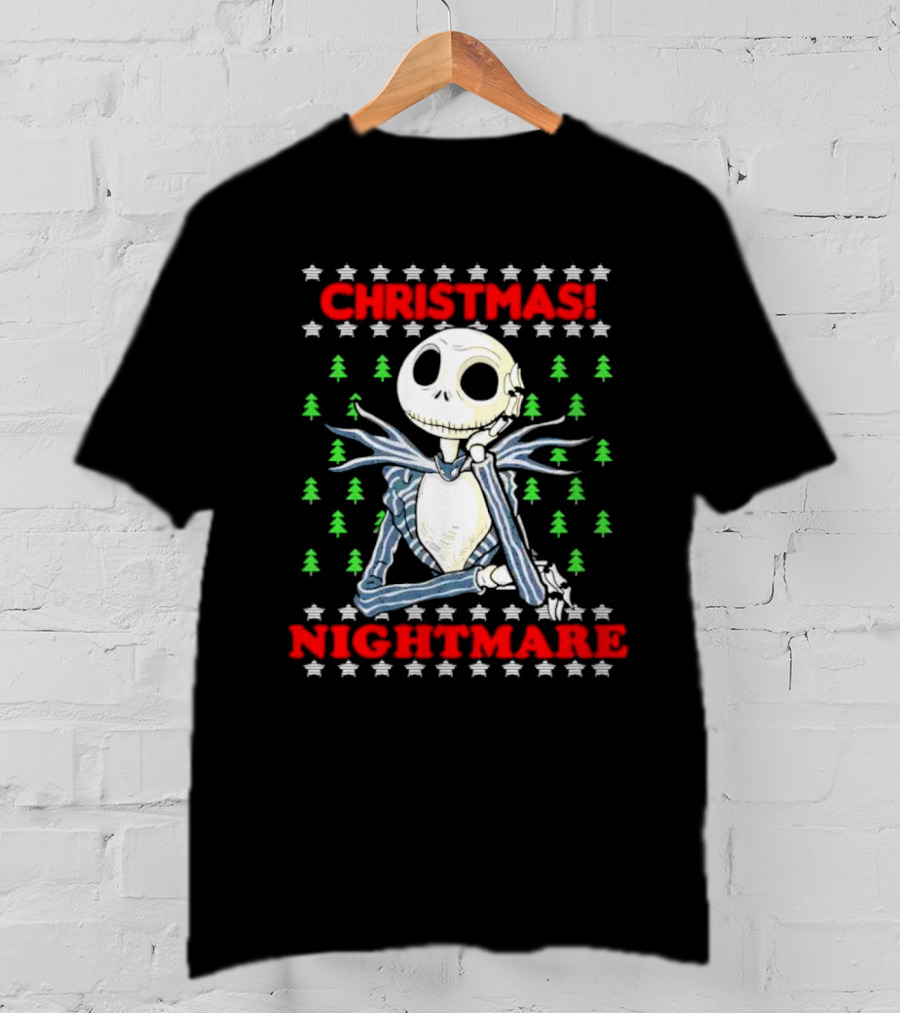 Jack Skellington Christmas Nightmare Ugly T-Shirt