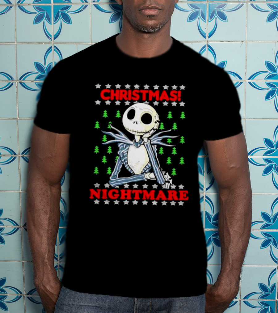 Jack Skellington Christmas Nightmare Ugly T-Shirt