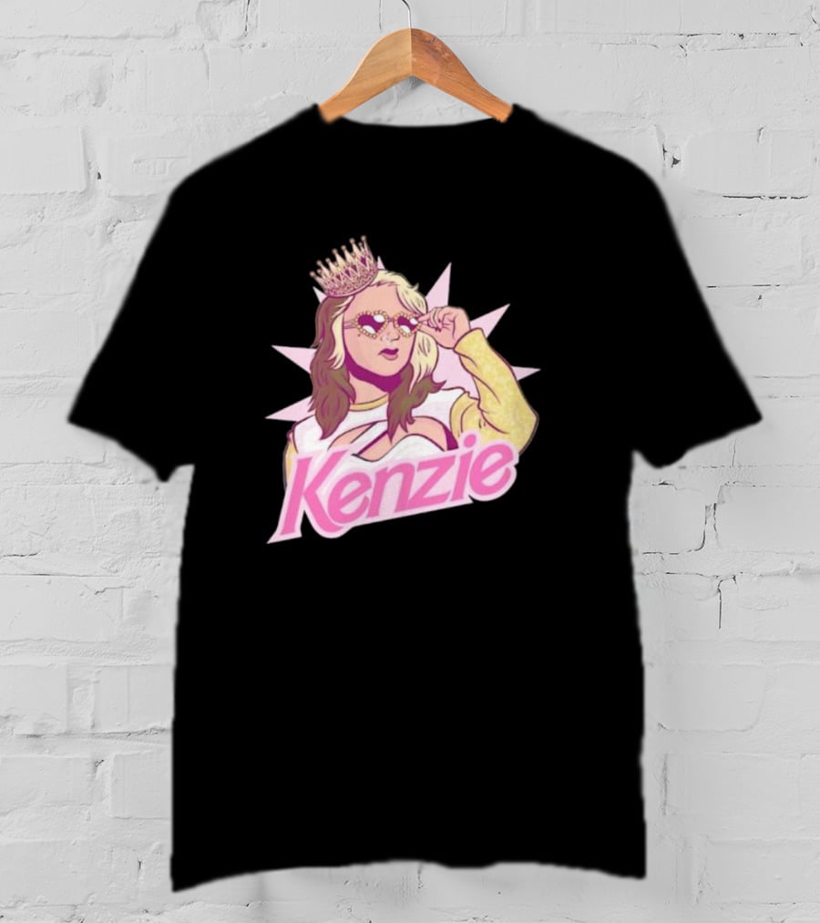Kenzie Paige Pink Queen Icon With Crown And Sunglasses T-Shirt