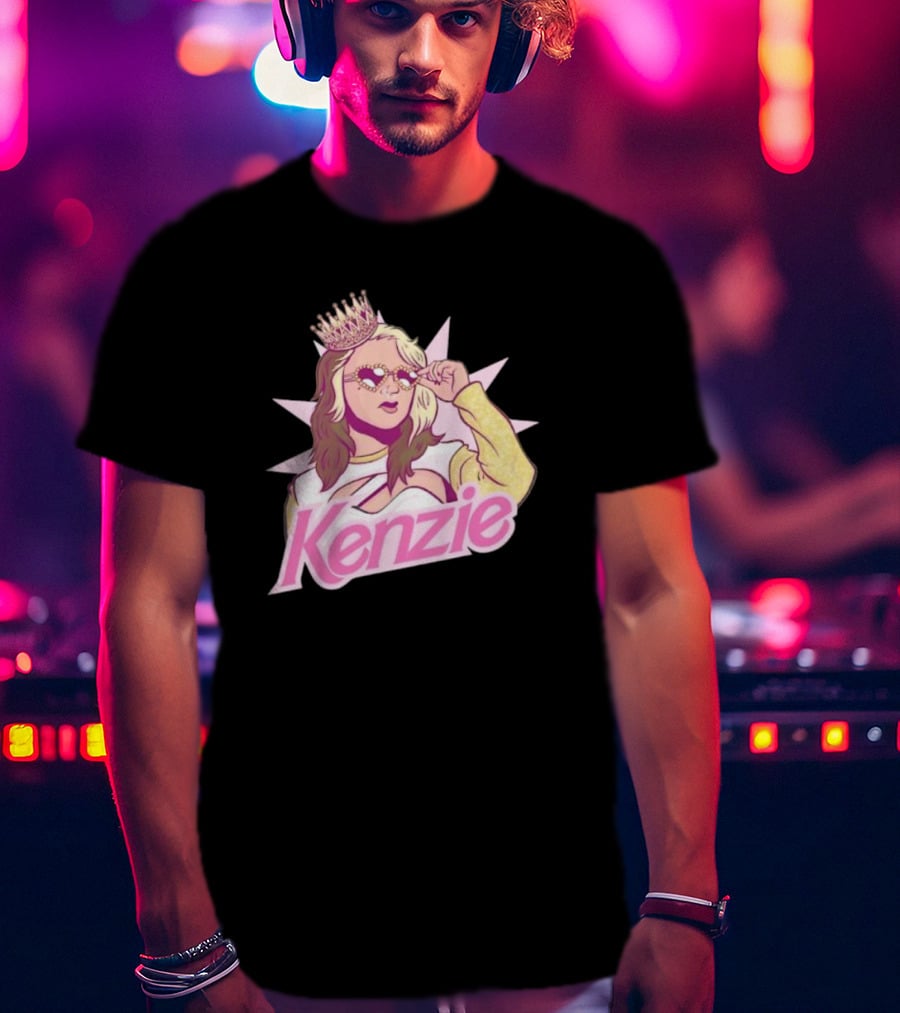 Kenzie Paige Pink Queen Icon With Crown And Sunglasses T-Shirt