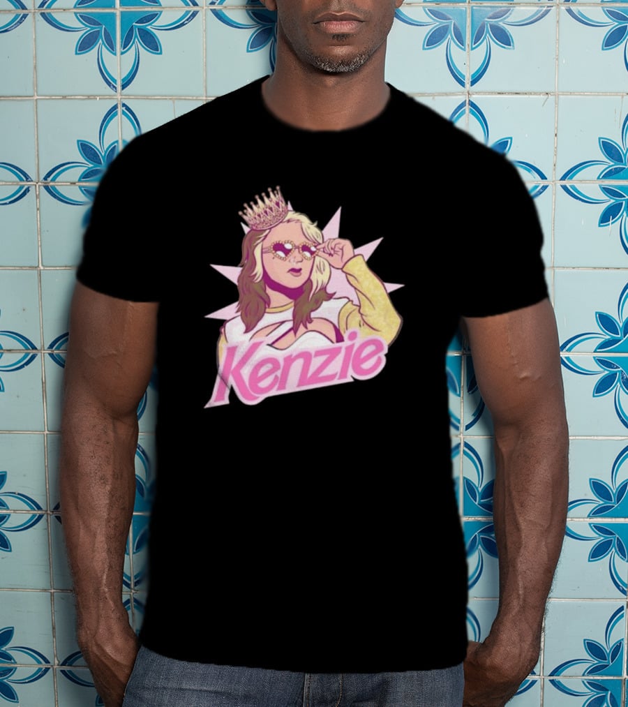 Kenzie Paige Pink Queen Icon With Crown And Sunglasses T-Shirt