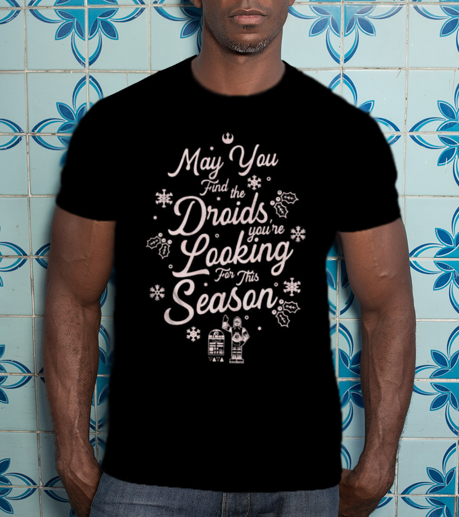 May You Find The Droids You’re Looking For This Season Christmas Snowflakes And Droids T-Shirt