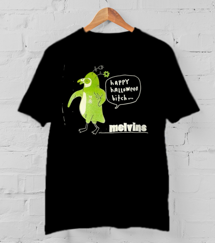 Melvins Happy Halloween Bitch Green Bird Costume T-Shirt