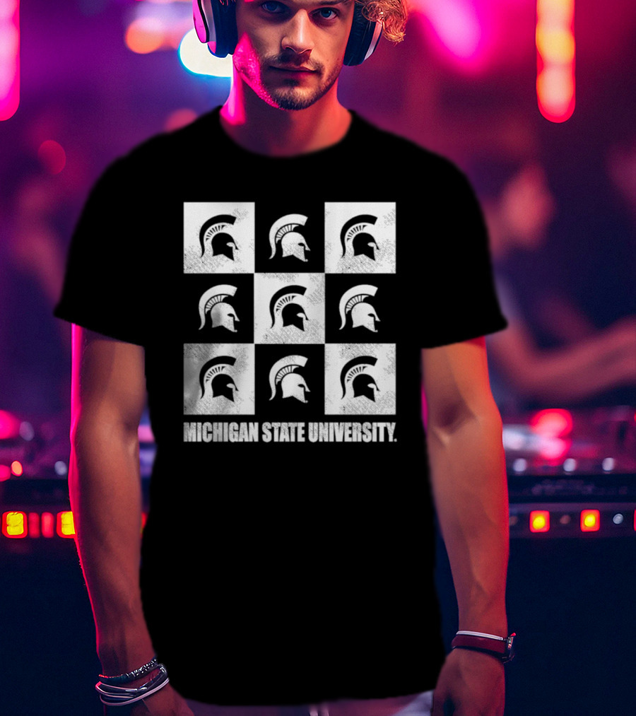 Michigan State University Spartan Checkerbox T-Shirt