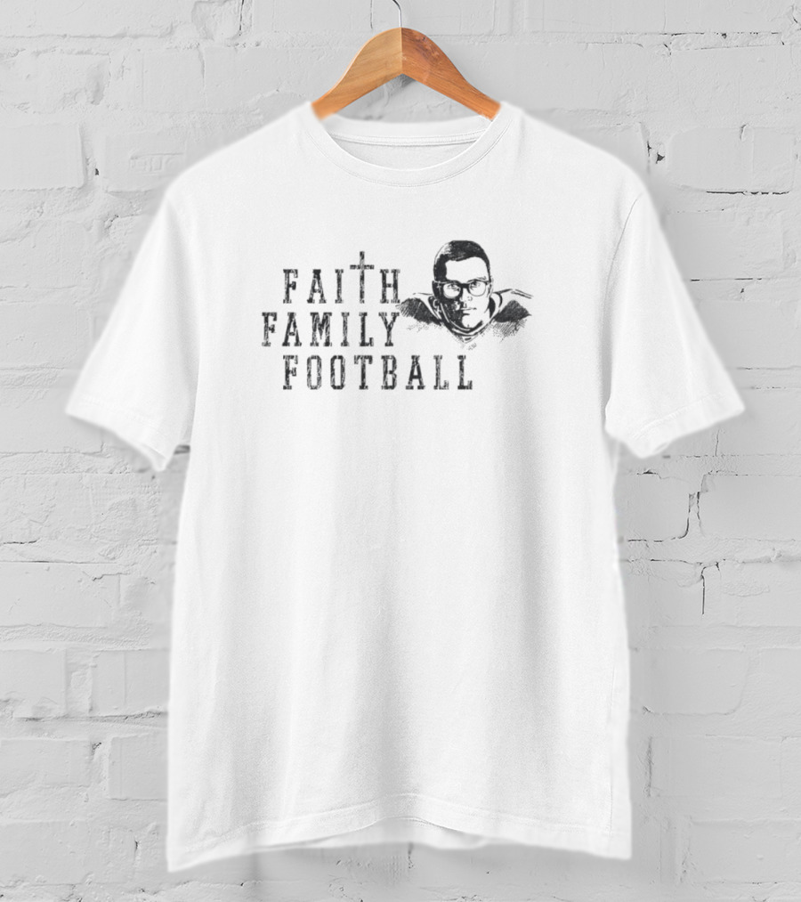 Faith Family Football Player T-Shirt