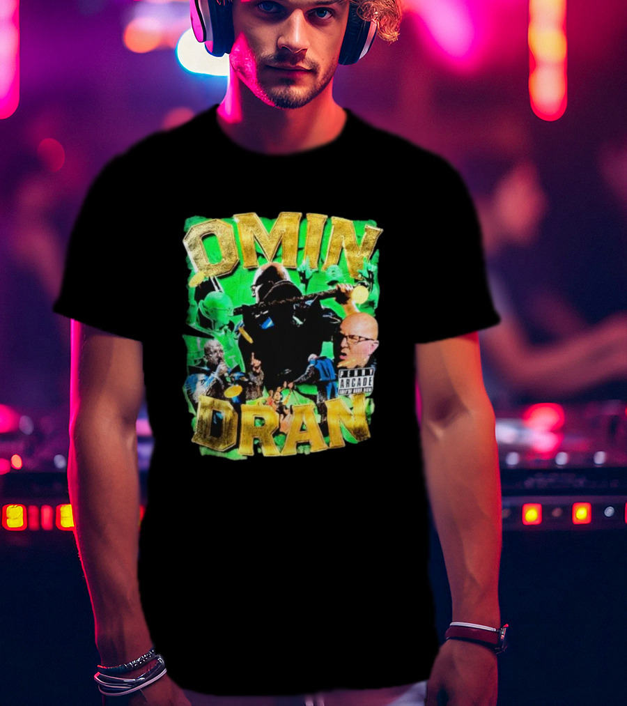OMIN DRAN Arcade Vintage Parental Advisory T-Shirt