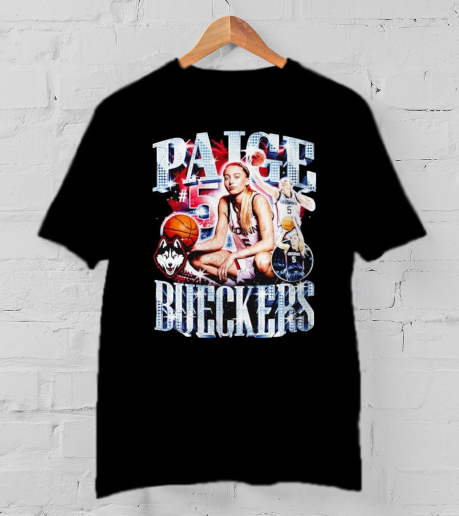 PAIGE #5 BUECKERS UCONN HUSKIES BASKETBALL VINTAGE T-Shirt