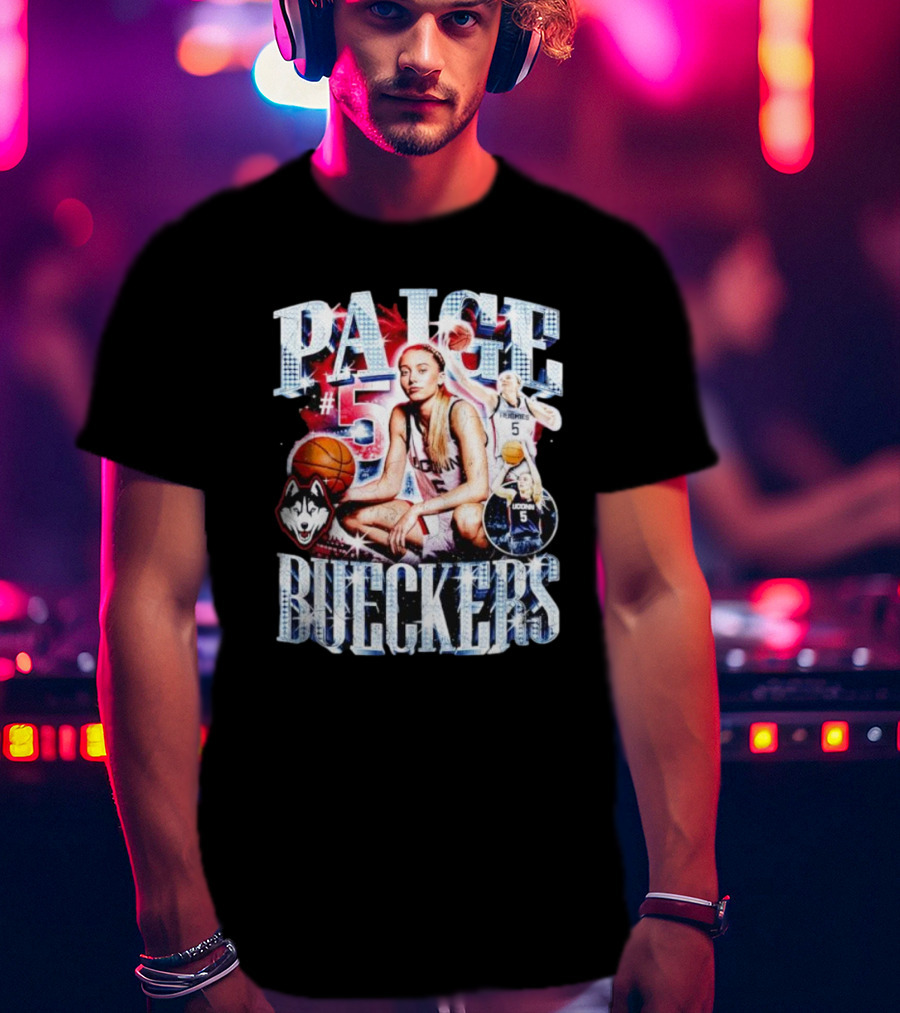 PAIGE #5 BUECKERS UCONN HUSKIES BASKETBALL VINTAGE T-Shirt