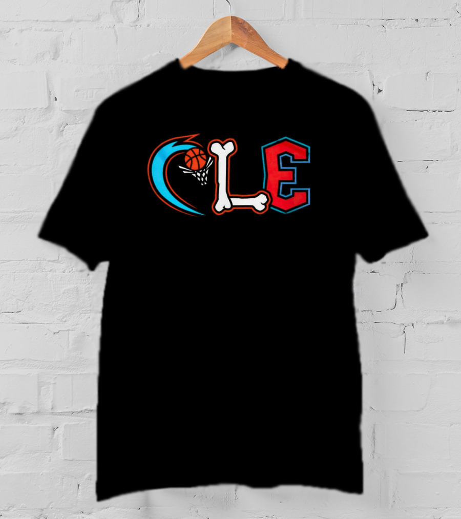 Cleveland Cavaliers CLE Basketball Bone T-Shirt