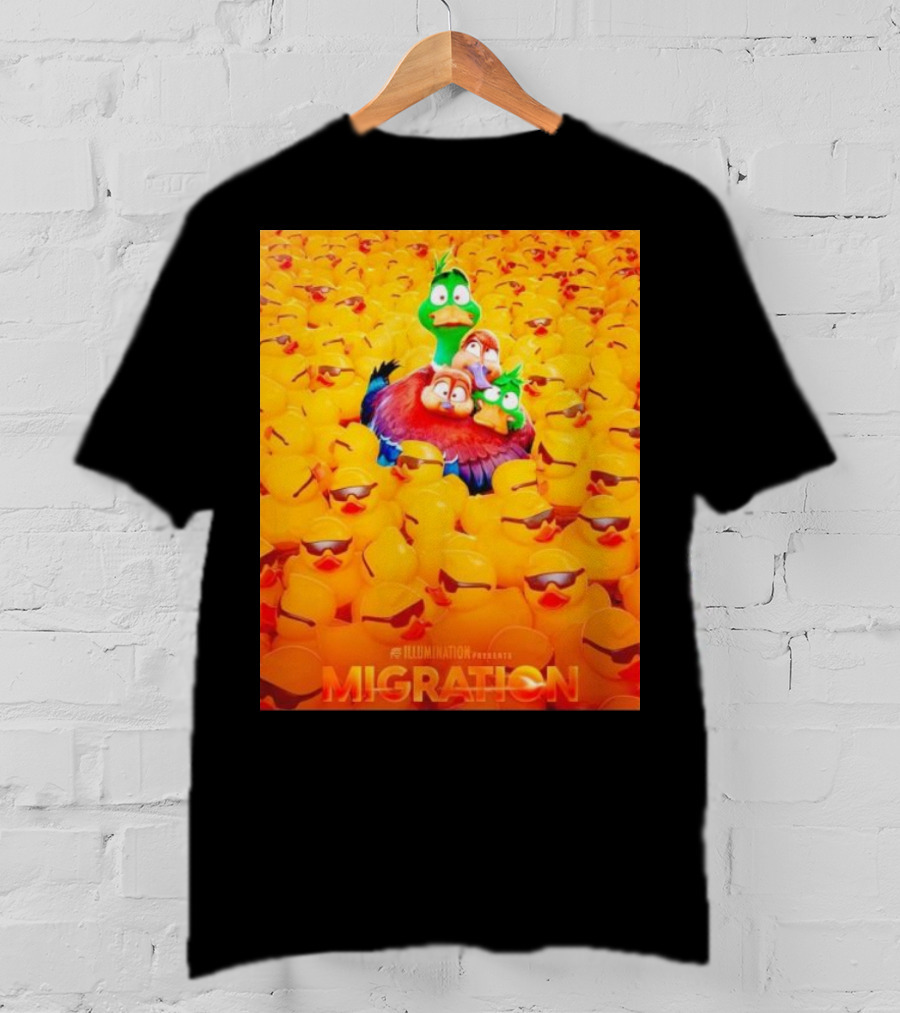 Illumination Presents Migration Ducks In Sunglasses Scene T-Shirt