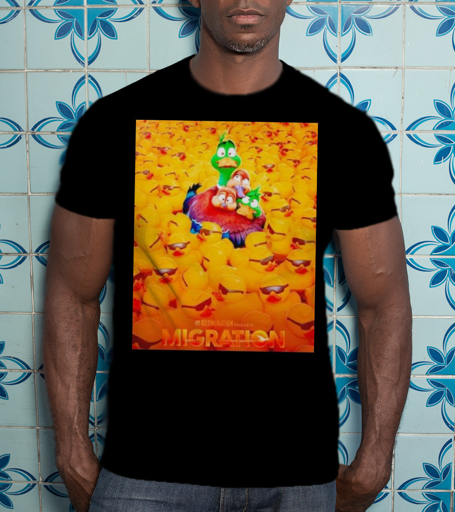 Illumination Presents Migration Ducks In Sunglasses Scene T-Shirt